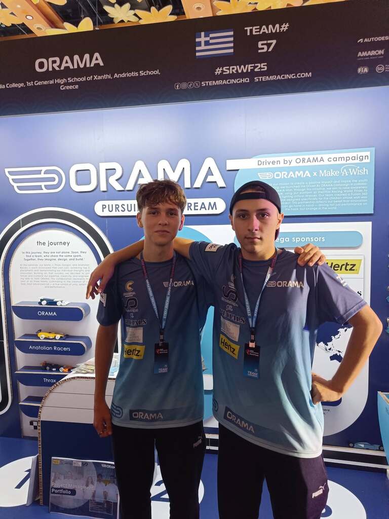 Andrioti School at STEM Racing World Finals 2025 in Singapore!