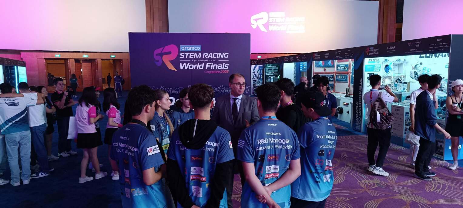 Andrioti School at STEM Racing World Finals 2025 in Singapore!
